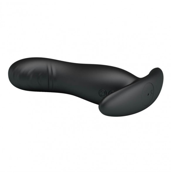 MR PLAY - Squirm Vibration Anal Plug (Chargeable - Black)